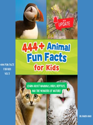 cover image of 444+ Animal Fun Facts for Kids